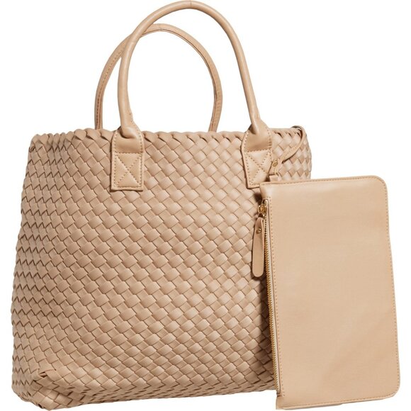 ***Urban Expressions Ithaca Woven Neoprene Tote Bag*** - Picture 2 of 3